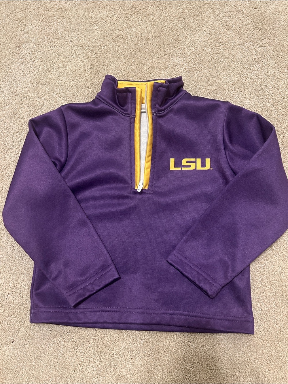 LSU Kid’s Quarter-Zip Pullover